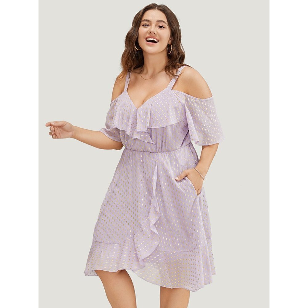 BloomChic Lavender Asymmetrical Dress